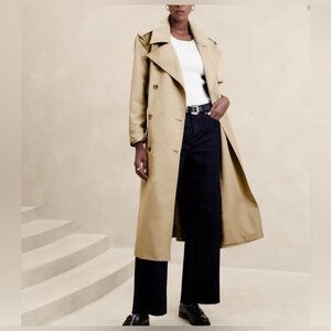 Banana Republic Oversized Trench Coat Tan size Small New with Tags